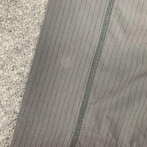 Lululemon Shorts Mens M Medium Gray Striped Elastic Waist Drawstring Gym Train - Picture 9 of 14